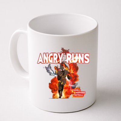 Angry Runs Shirt Angry Runs Good Morning Football Coffee Mug