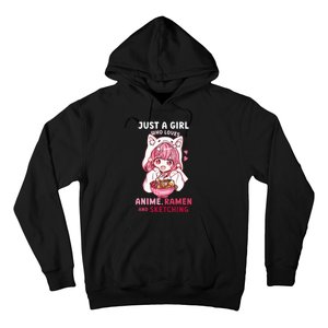 Anime Ramen Sketching Just A Girl Who Loves Anime Sketching Hoodie