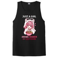 Anime Ramen Sketching Just A Girl Who Loves Anime Sketching PosiCharge Competitor Tank