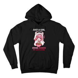 Anime Ramen Sketching Just A Girl Who Loves Anime Sketching Tall Hoodie