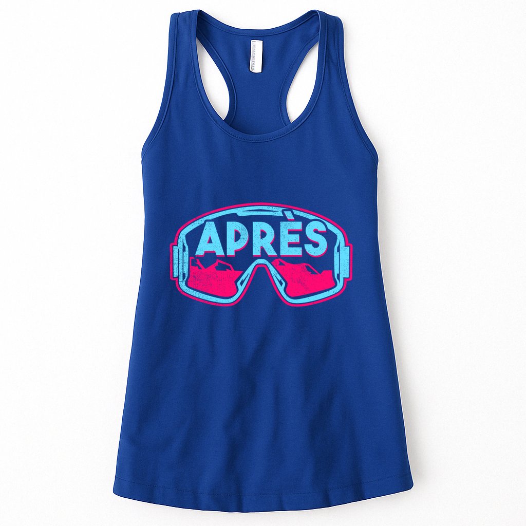 AprèS Retro Ski Snowboard Vintage 80s 90s Skiing Outfit Cute Gift Womens Tank Top