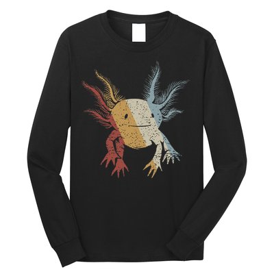 Axolotl Retro Style Vintage Long Sleeve Shirt