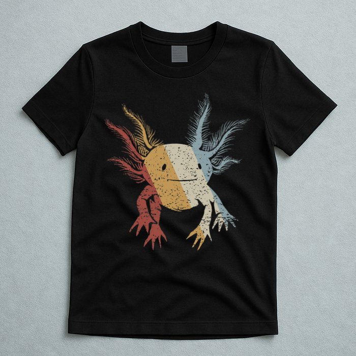 Axolotl Retro Style Vintage T-Shirt