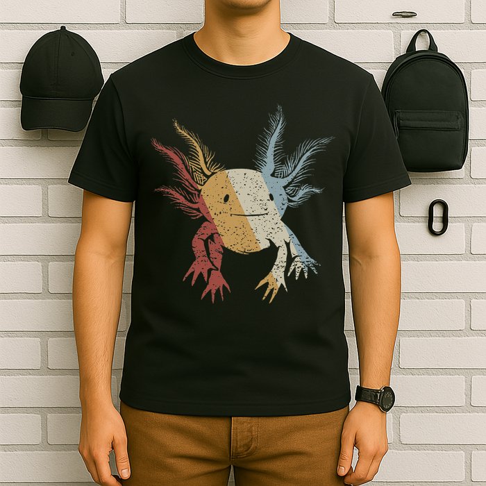 Axolotl Retro Style Vintage T-Shirt