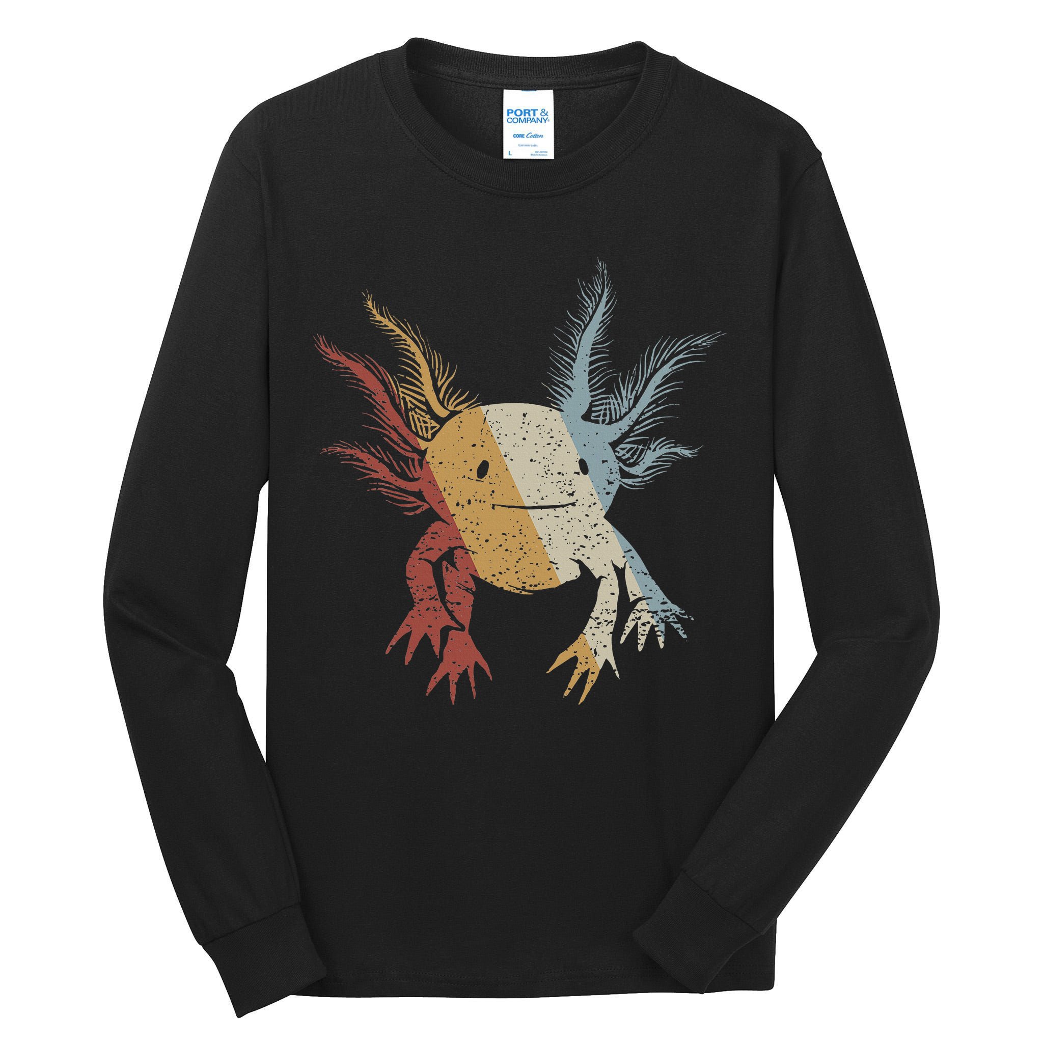 Axolotl Retro Style Vintage Tall Long Sleeve T-Shirt