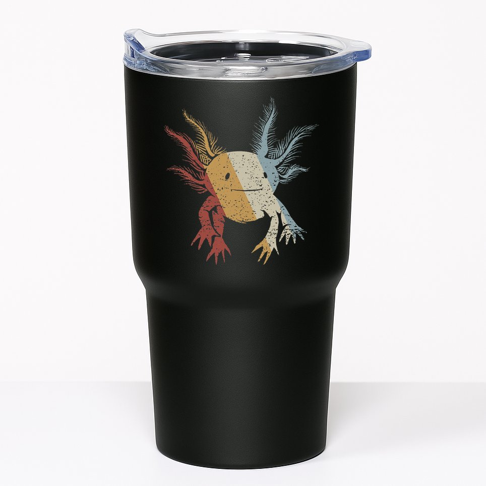 Axolotl Retro Style Vintage Tumbler