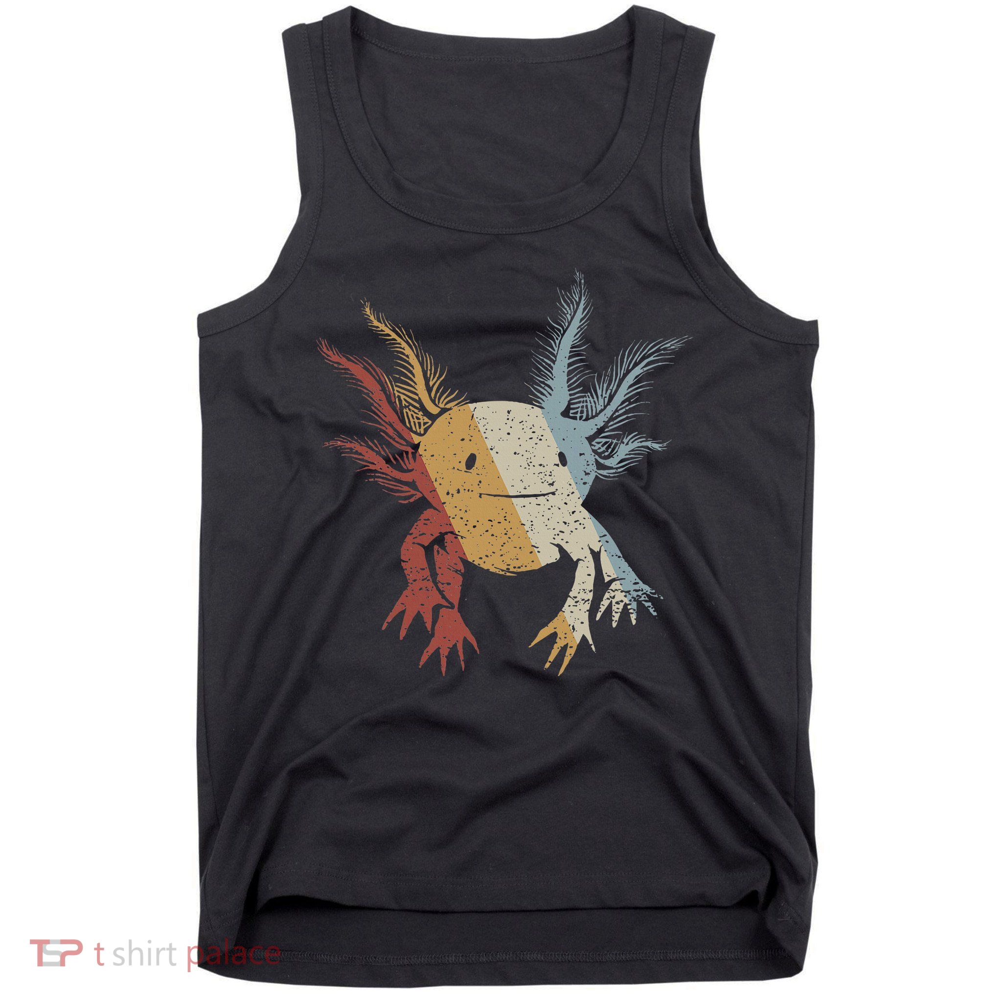 Axolotl Retro Style Vintage Tank Top