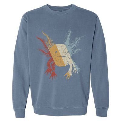 Axolotl Retro Style Vintage Garment-Dyed Sweatshirt