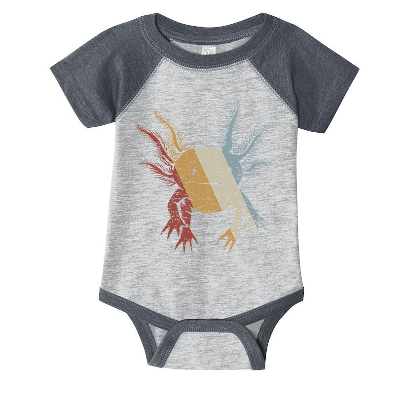 Axolotl Retro Style Vintage Infant Baby Jersey Bodysuit