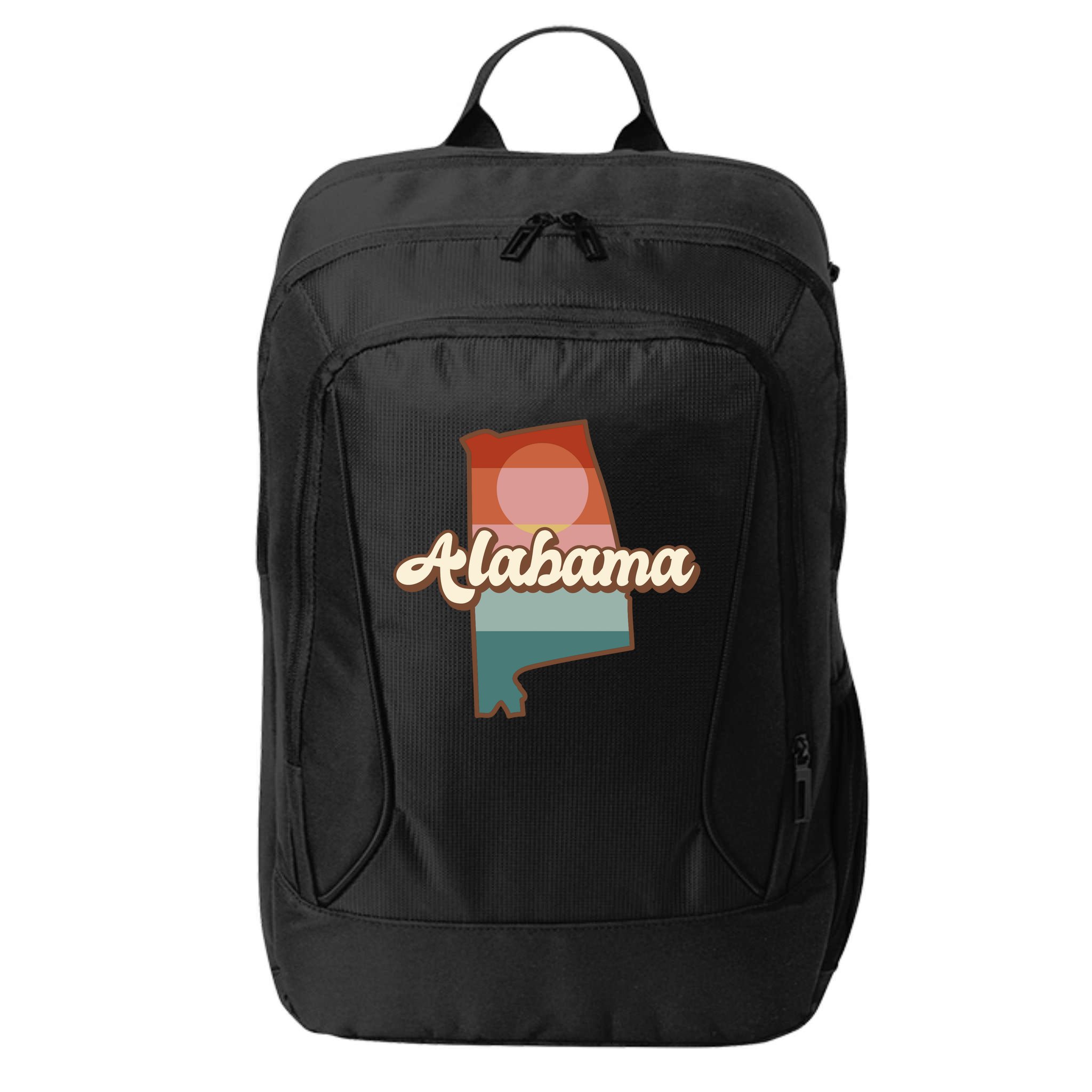 Alabama Retro Sunset Logo City Backpack