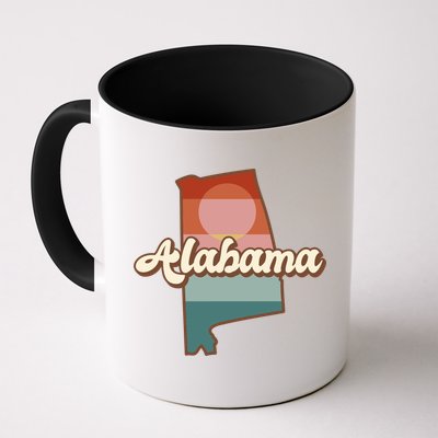 Alabama Retro Sunset Logo Mug