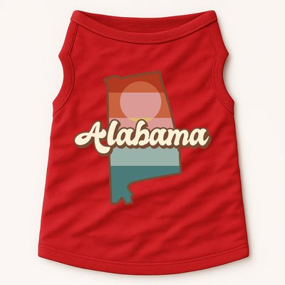 Alabama Retro Sunset Logo Doggie Tank