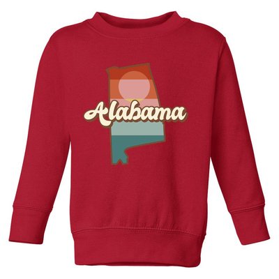 Alabama Retro Sunset Logo Toddler Sweatshirt