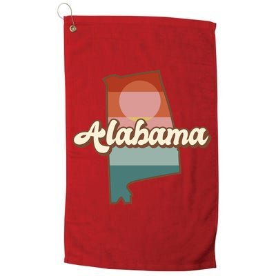 Alabama Retro Sunset Logo Golf Towel