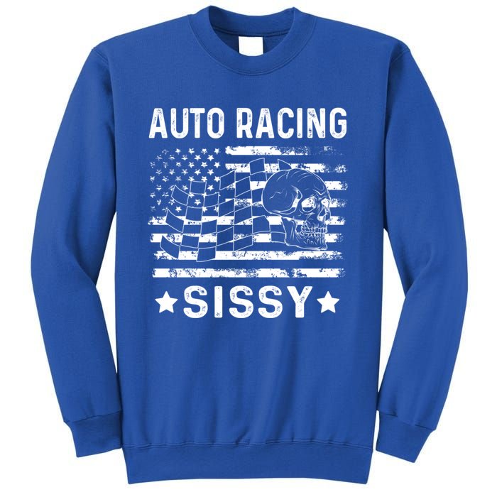 Auto Racing Sissy Sister Usa Flag 4th Of July Gift Sweatshirt