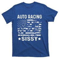 Auto Racing Sissy Sister Usa Flag 4th Of July Gift T-Shirt