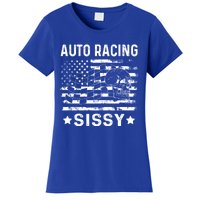 Auto Racing Sissy Sister Usa Flag 4th Of July Gift Women's T-Shirt