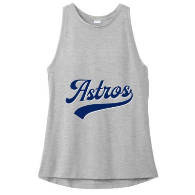 A.S.T.R.O.S. Retro Style 70s 80s First Name Ladies PosiCharge Tri-Blend Wicking Tank