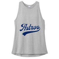 A.S.T.R.O.S. Retro Style 70s 80s First Name Ladies PosiCharge Tri-Blend Wicking Tank