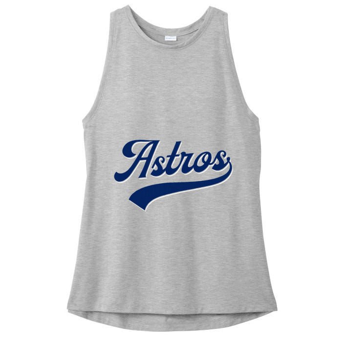 A.S.T.R.O.S. Retro Style 70s 80s First Name Ladies PosiCharge Tri-Blend Wicking Tank