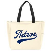 A.S.T.R.O.S. Retro Style 70s 80s First Name Zip Tote Bag