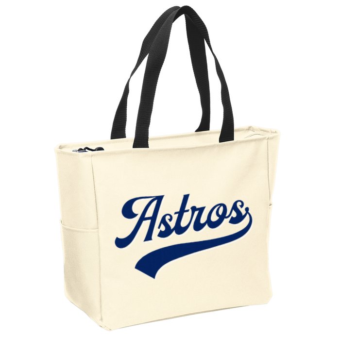 A.S.T.R.O.S. Retro Style 70s 80s First Name Zip Tote Bag