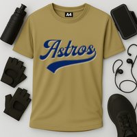 A.S.T.R.O.S. Retro Style 70s 80s First Name Performance Shirt