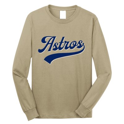 A.S.T.R.O.S. Retro Style 70s 80s First Name Long Sleeve Shirt