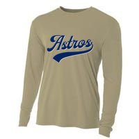 A.S.T.R.O.S. Retro Style 70s 80s First Name Cooling Performance Long Sleeve Crew