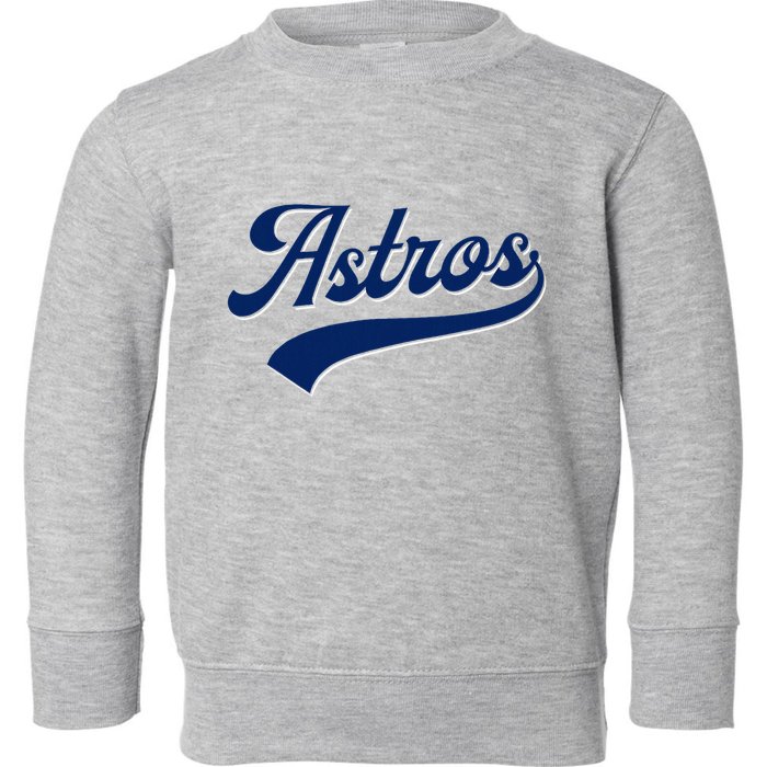 A.S.T.R.O.S. Retro Style 70s 80s First Name Toddler Sweatshirt