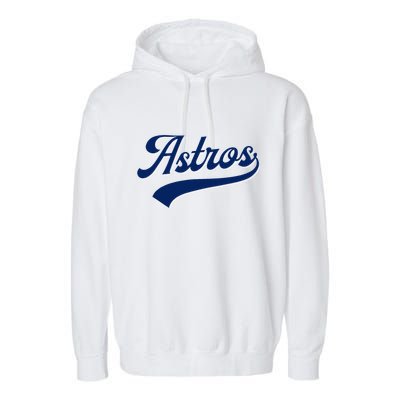 A.S.T.R.O.S. Retro Style 70s 80s First Name Garment-Dyed Fleece Hoodie