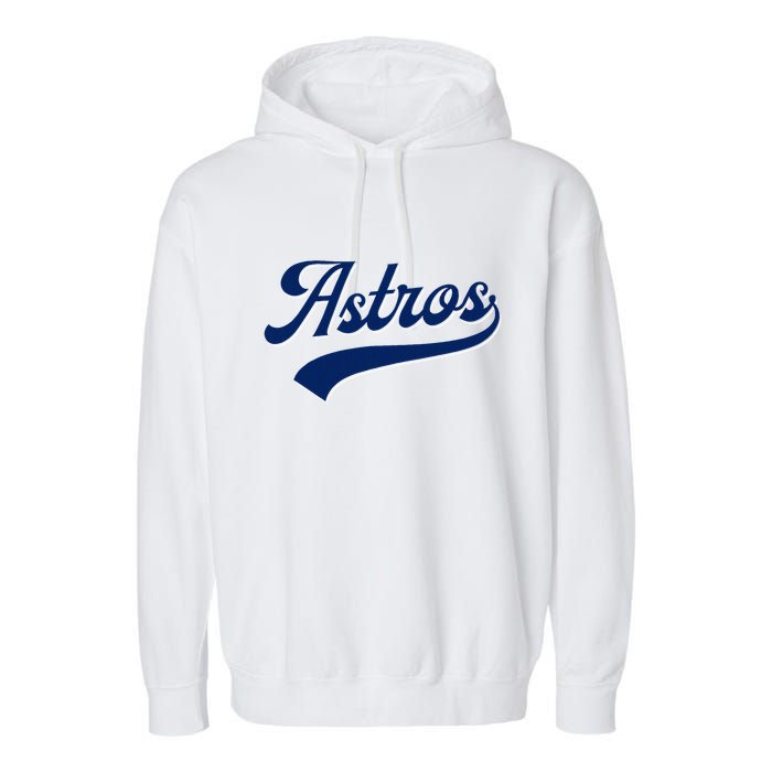 A.S.T.R.O.S. Retro Style 70s 80s First Name Garment-Dyed Fleece Hoodie