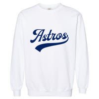 A.S.T.R.O.S. Retro Style 70s 80s First Name Garment-Dyed Sweatshirt