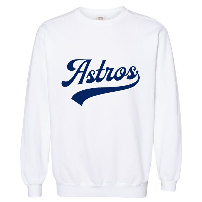 A.S.T.R.O.S. Retro Style 70s 80s First Name Garment-Dyed Sweatshirt