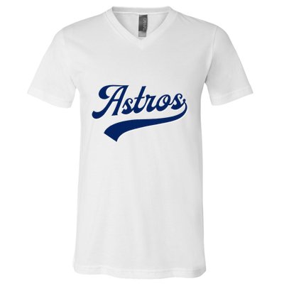 A.S.T.R.O.S. Retro Style 70s 80s First Name V-Neck T-Shirt