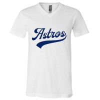 A.S.T.R.O.S. Retro Style 70s 80s First Name V-Neck T-Shirt