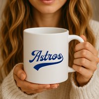 A.S.T.R.O.S. Retro Style 70s 80s First Name Mug
