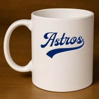 A.S.T.R.O.S. Retro Style 70s 80s First Name 11oz C Handle Ceramic Mug