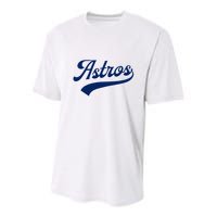 A.S.T.R.O.S. Retro Style 70s 80s First Name Youth Performance Sprint T-Shirt