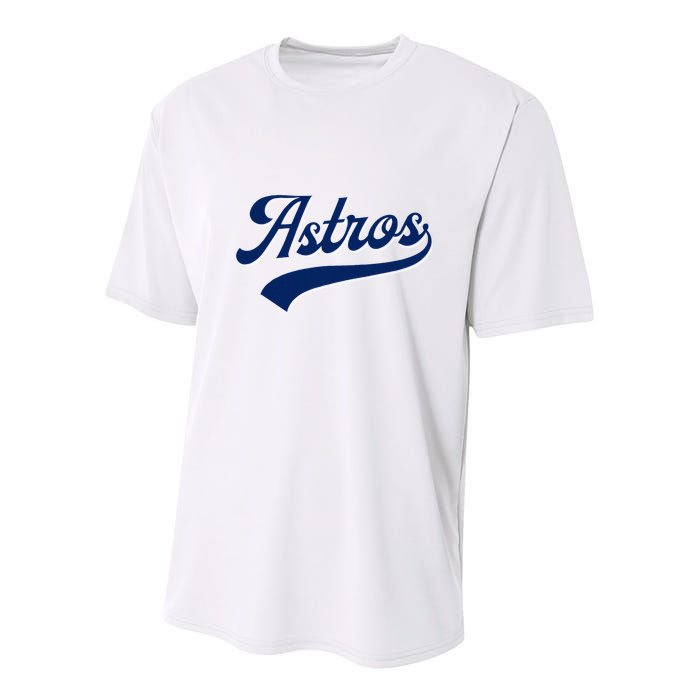 A.S.T.R.O.S. Retro Style 70s 80s First Name Youth Performance Sprint T-Shirt
