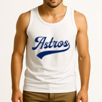 A.S.T.R.O.S. Retro Style 70s 80s First Name Tank Top