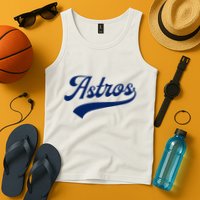 A.S.T.R.O.S. Retro Style 70s 80s First Name Tank Top
