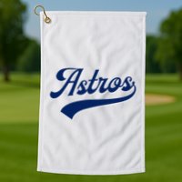 A.S.T.R.O.S. Retro Style 70s 80s First Name Golf Towel