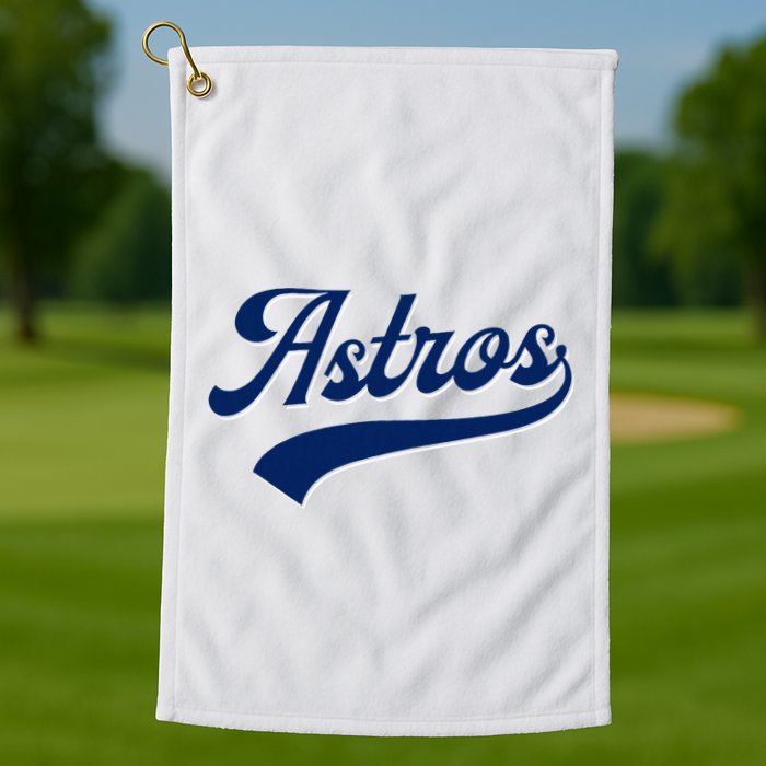 A.S.T.R.O.S. Retro Style 70s 80s First Name Golf Towel