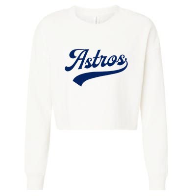 A.S.T.R.O.S. Retro Style 70s 80s First Name Cropped Pullover Crew