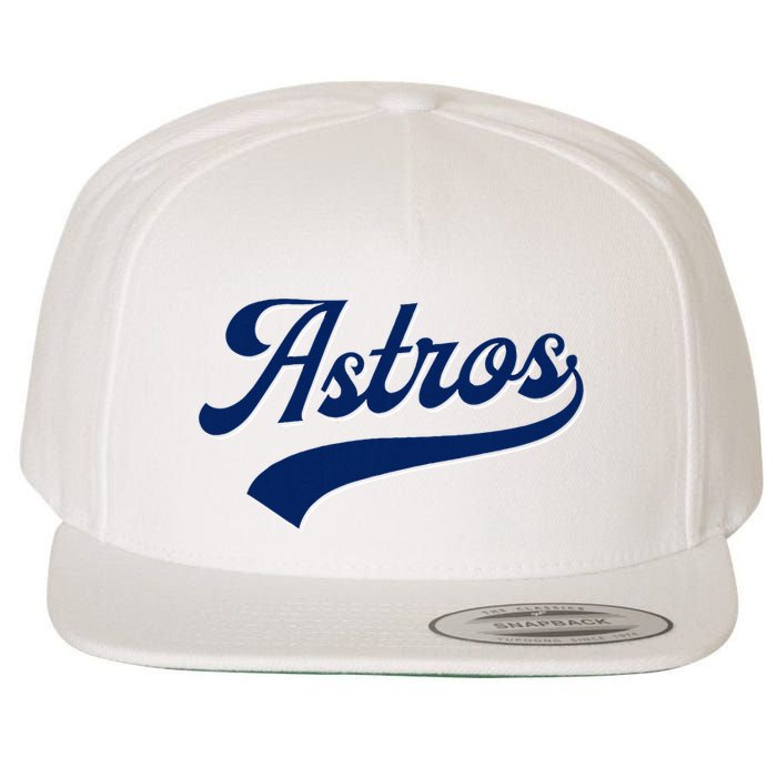 A.S.T.R.O.S. Retro Style 70s 80s First Name Wool Snapback Cap