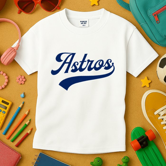 A.S.T.R.O.S. Retro Style 70s 80s First Name Kids T-Shirt