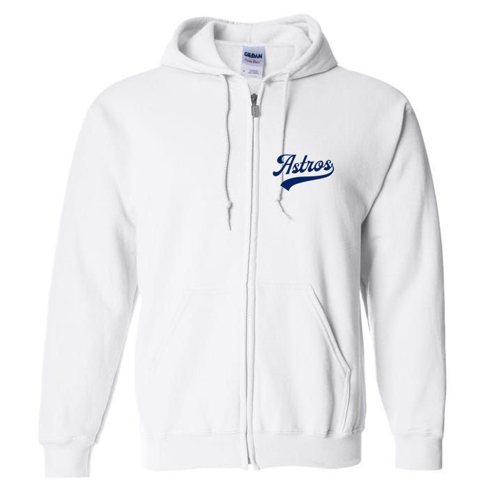 A.S.T.R.O.S. Retro Style 70s 80s First Name Full Zip Hoodie