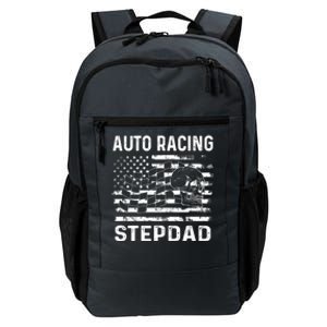 Auto Racing Stepdad Usa Flag 4th Of July Great Gift Daily Commute Backpack