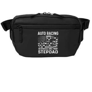 Auto Racing Stepdad Usa Flag 4th Of July Great Gift Crossbody Pack